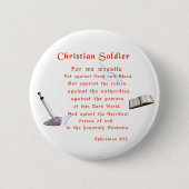 Christlich Soldaten Button (Vorderseite)