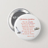Christlich Soldaten Button (Vorne & Hinten)