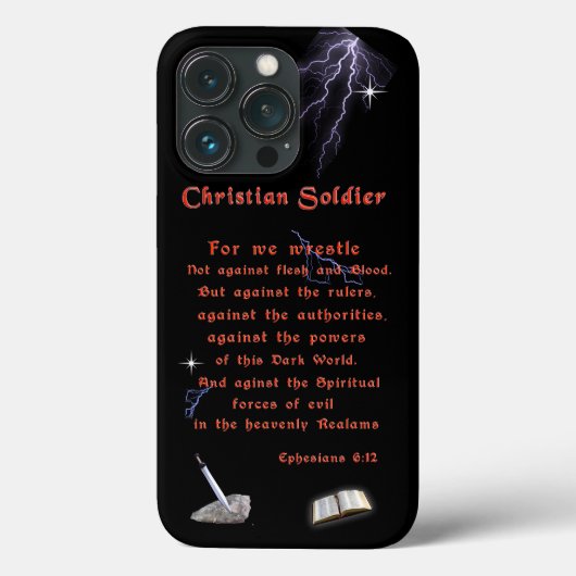 Christlich Soldaten Case-Mate iPhone Hülle (Rückseite)