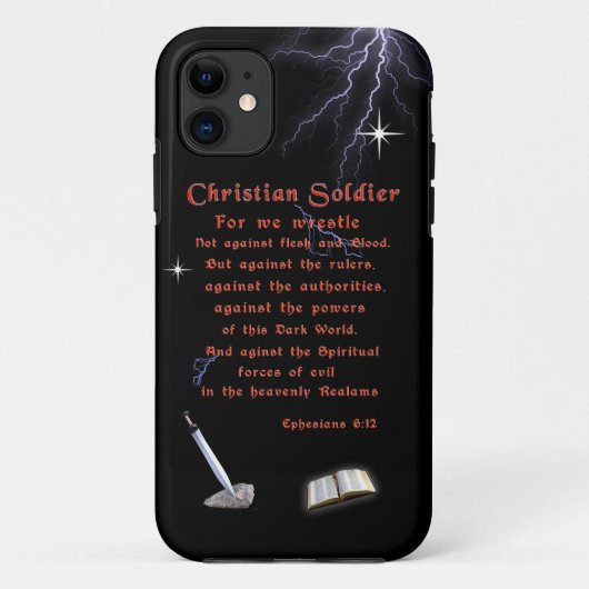Christlich Soldaten Case-Mate iPhone Hülle (Rückseite)