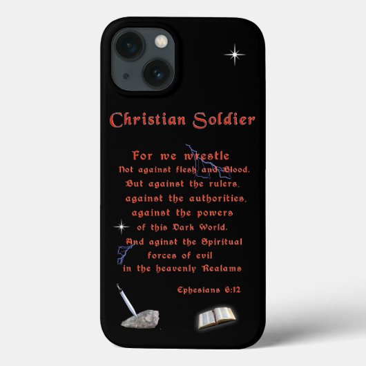 Christlich Soldaten Case-Mate iPhone Hülle (Rückseite)