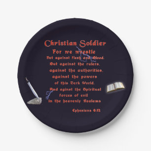 Christlich Soldaten Pappteller
