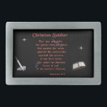 Christlich Soldaten Rechteckige Gürtelschnalle<br><div class="desc">Christlich Soldaten</div>
