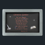 Christlich Soldaten Rechteckige Gürtelschnalle<br><div class="desc">Christlich Soldaten</div>
