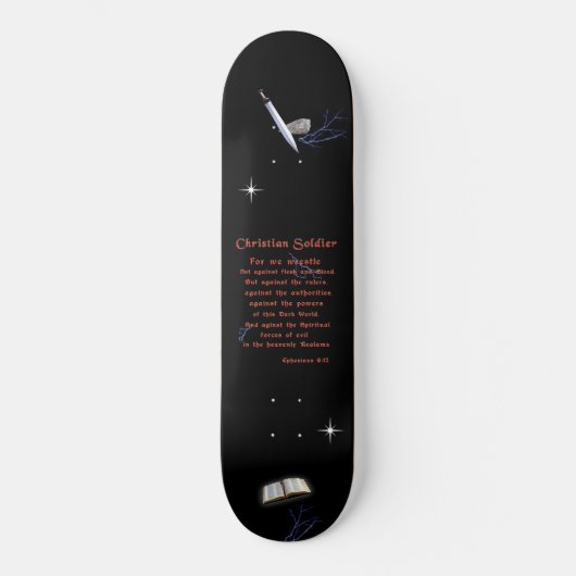 Christlich Soldaten Skateboard (Vorderseite)