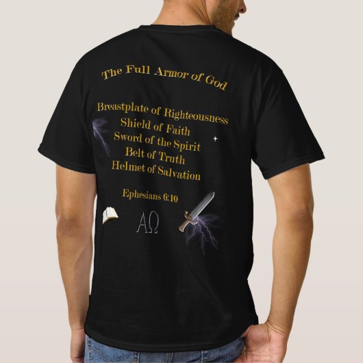 Christlich Soldaten T-Shirt (Rückseite)