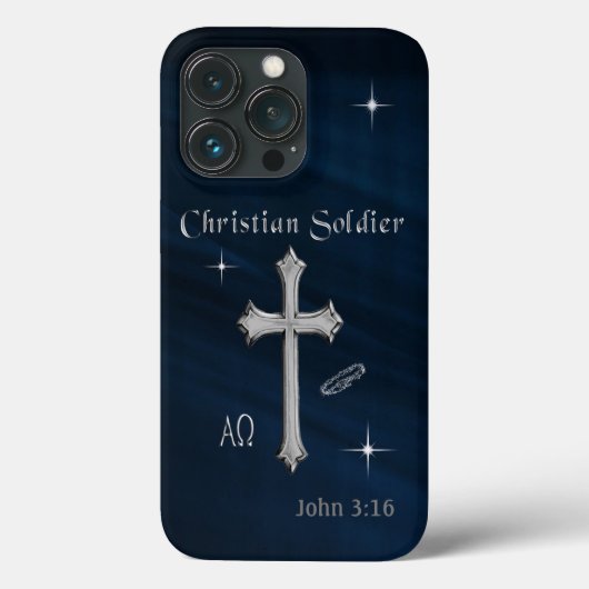 christlich Soldier Case-Mate iPhone Hülle (Rückseite)