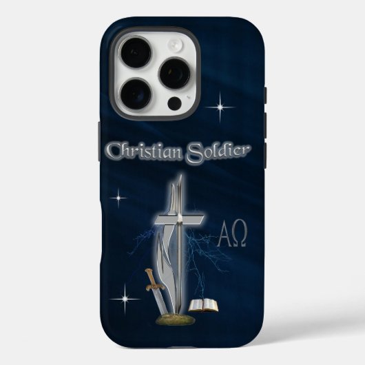 Christlich Soldier Case-Mate iPhone Hülle (Rückseite)