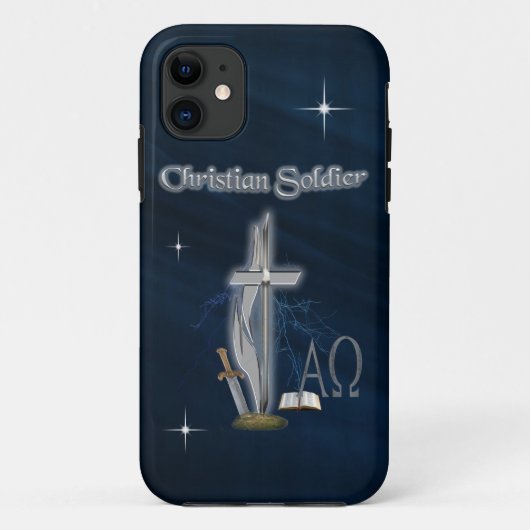 Christlich Soldier Case-Mate iPhone Hülle (Rückseite)