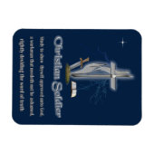 Christlich Soldier Magnet (Horizontal)