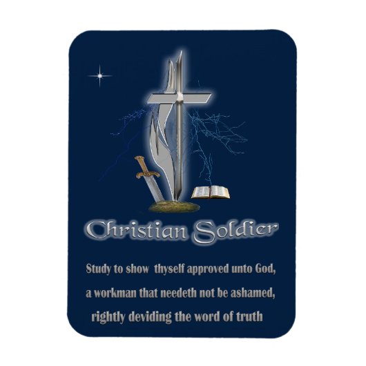 Christlich Soldier Magnet (Vertikal)