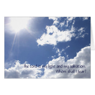 Christlich Sunny Sky Psalms 27 Jeden Anlaß Card