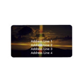 Christlich Sunset Adressaufkleber (Vorne)
