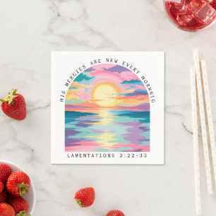 Christlich Sunset Bible Verse Serviette