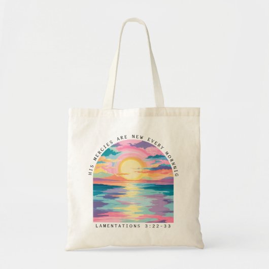 Christlich Sunset Bible Verse Tragetasche (Vorne)