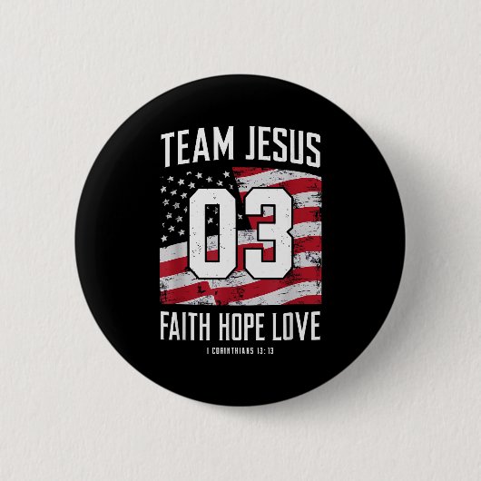 Christlich - Team Jesus 03 Glaube Hoffnung Liebe Button (Vorderseite)