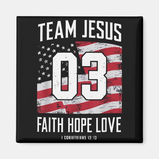 Christlich - Team Jesus 03 Glaube Hoffnung Liebe Magnet (Vorne)