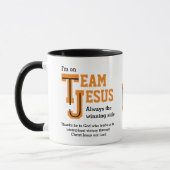 Christlich TEAM JESUS Monogram Tasse (Links)