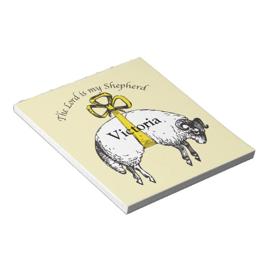 Christlich The LORD ist mein Hirte Psalm 23 Notizblock (angewinkelt)