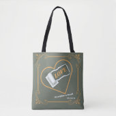Christlich Themed Liebe Thy Neighbor John 15:12-13 Tasche (Vorderseite)