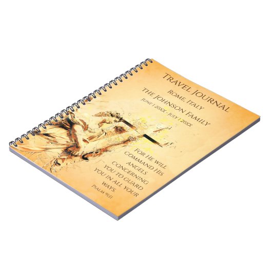 Christlich Travel Journal Personalisiert Notebook Notizblock (Linke Seite)