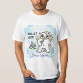 Christlich Trust God Kitty Cat T-Shirt (Vorderseite)