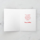 Christlich Tulip Happy Birthday Card Ankündigung (Innenseite)