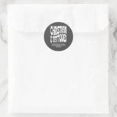 Christlich und tätowiert runder aufkleber (Tasche)