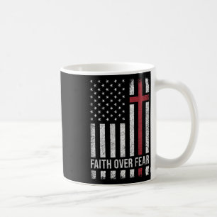 Christlich Uns USA-Flagge Amerikanisch Christ Glau Kaffeetasse