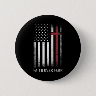 Christlich Us Usa-Flagge Amerikanisch Christ Glaub Button