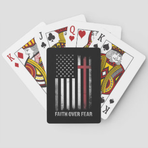 Christlich US USA-Flagge Amerikanisch Christ Glaub Spielkarten