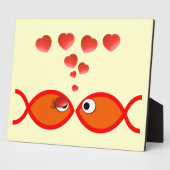 Christlich Valentine Orange v2 Fotoplatte (Seite)