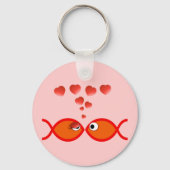Christlich Valentine Orange v2 Schlüsselanhänger (Vorderseite)