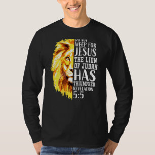 Christlich Verse Jesus Faith Lion Judah Graphic on T-Shirt