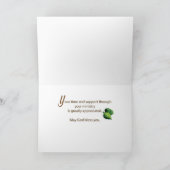 Christlich vielen Dank für den Namen des Service P Karte (Innenseite)