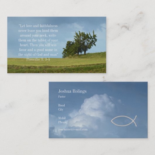 Christlich Visitenkarte (Vorne/Hinten)