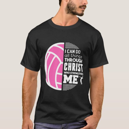 Christlich Volleyball Ich kann alles machen Philip T-Shirt (Vorderseite)