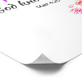 Christlich WARUM SORGEN? GOTT WEISS Matt 6:25 Phil Poster (Ecke)