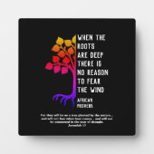 Christlich, WENN DIE ROOTS TIEFES afrikanisches Sp Fotoplatte (Vorderseite)