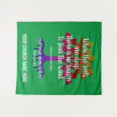 Christlich, WENN DIE ROOTS TIEFES Kirchentapestry Wandteppich (Vorderseite (Horizontal))