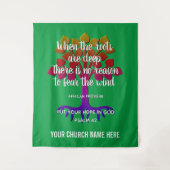 Christlich, WENN DIE ROOTS TIEFES Kirchentapestry  Wandteppich (Vorderseite)