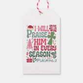 Christlich werde ich ihm Individuelle Name Weihnac Geschenkanhänger (Rückseite)