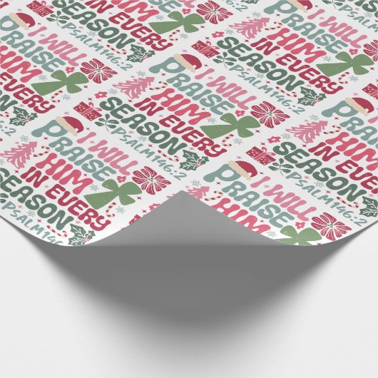 Christlich werde ich ihn jedes Jahr Weihnachten lo Geschenkpapier (Ecke)