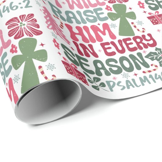 Christlich werde ich ihn jedes Jahr Weihnachten lo Geschenkpapier (Rolleneckpunkt)