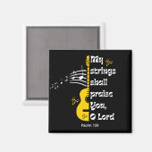 CHRISTLICH WERDEN SIE VON MEINEN STRINGS GEHALTEN MAGNET (Vorderseite/Rückseite)