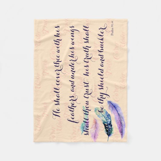 Christlich WIRD ER DAS Gebet ABDECKEN Fleecedecke (Vorderseite)