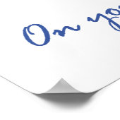 Christliche 40. Geburtstagsgeschenke Poster (Ecke)