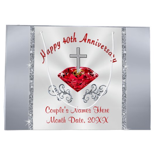 Christliche 40. große geschenktüte (Rückseite)