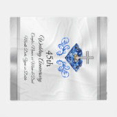 Christliche 45-jährige Geschenkideen für Hochzeite Fleecedecke (Vorderseite (Horizontal))