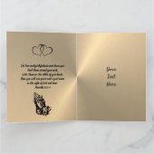 Christliche 50. Goldene Hochzeitskarte Karte (Innenseite)